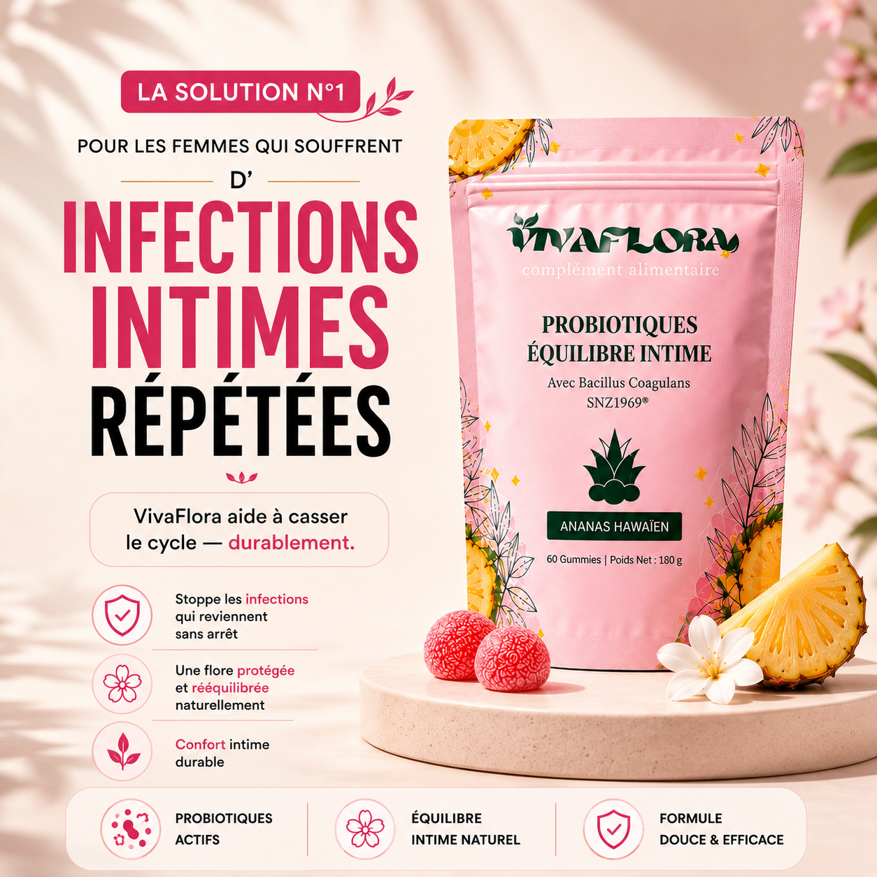 VivaFlora™ - Gummies Equilibre Intime