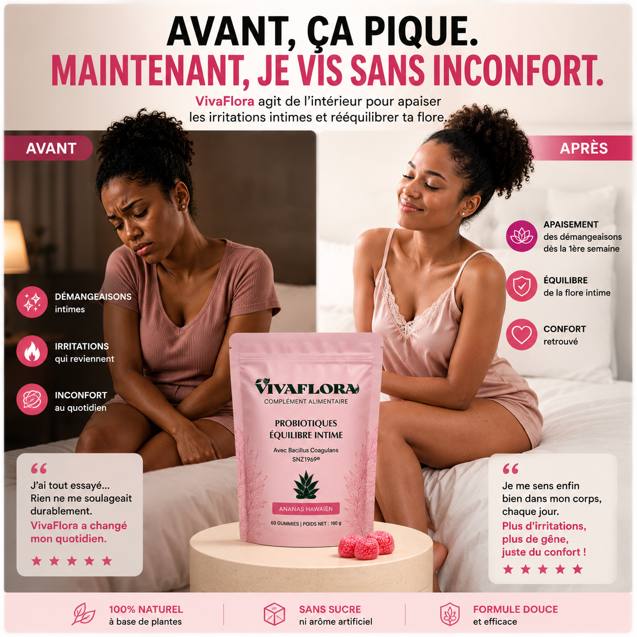 TRAITEMENT CONTRE LES DEMANGEAISONS INTIMES